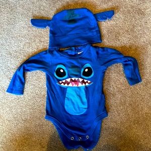 Disney Stitch costume onesie and hat 12-18 months